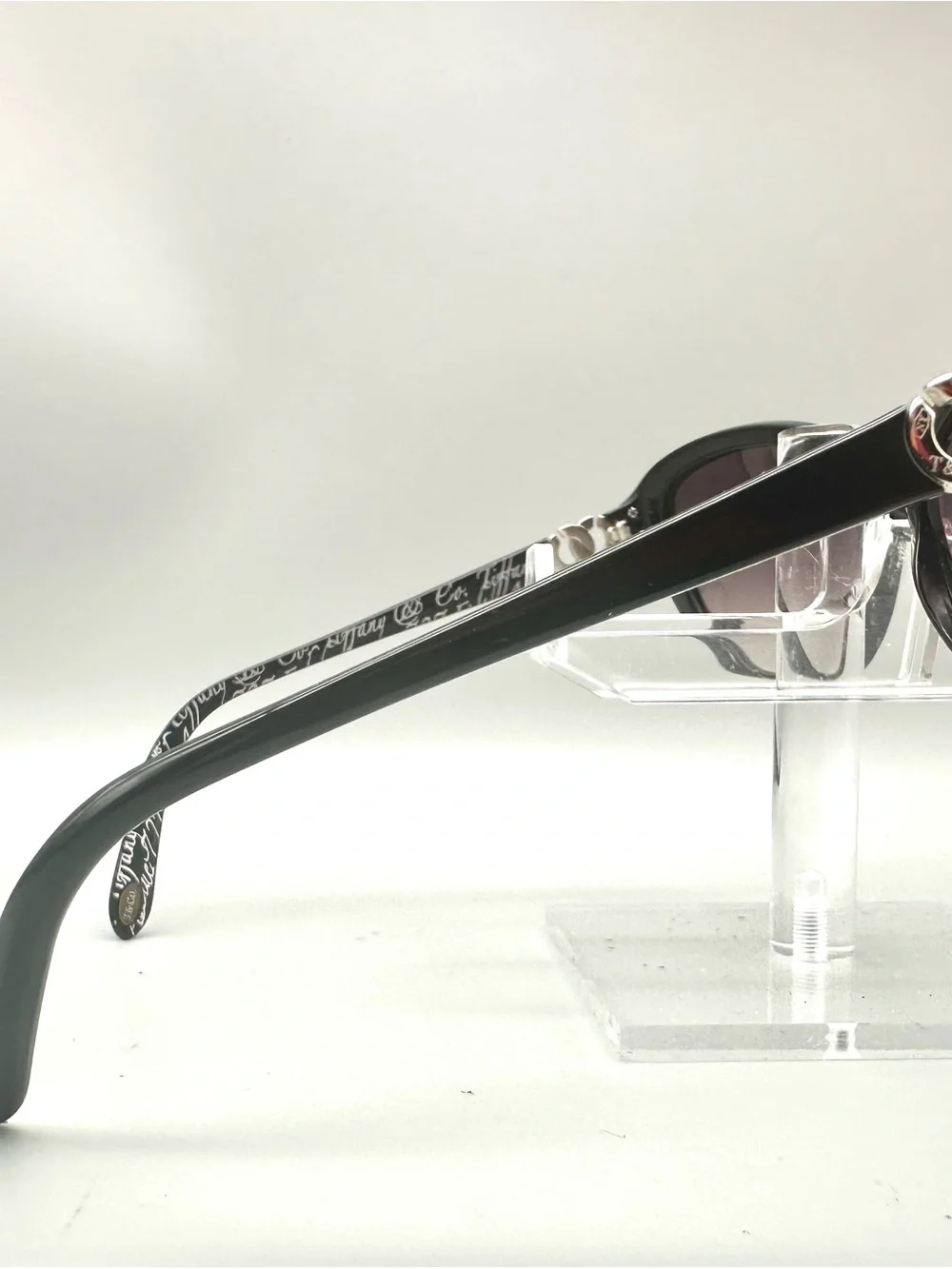 Tiffany & Co TF 4045 8001/3C Black Butterfly Eyeglasses Silver Italy FRAMES ONLY